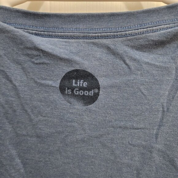 Lot of x2 Life is Good Crusher Tee Short Sleeve T Shirt Compass Size XL SEE PICS - Picture 9 of 16